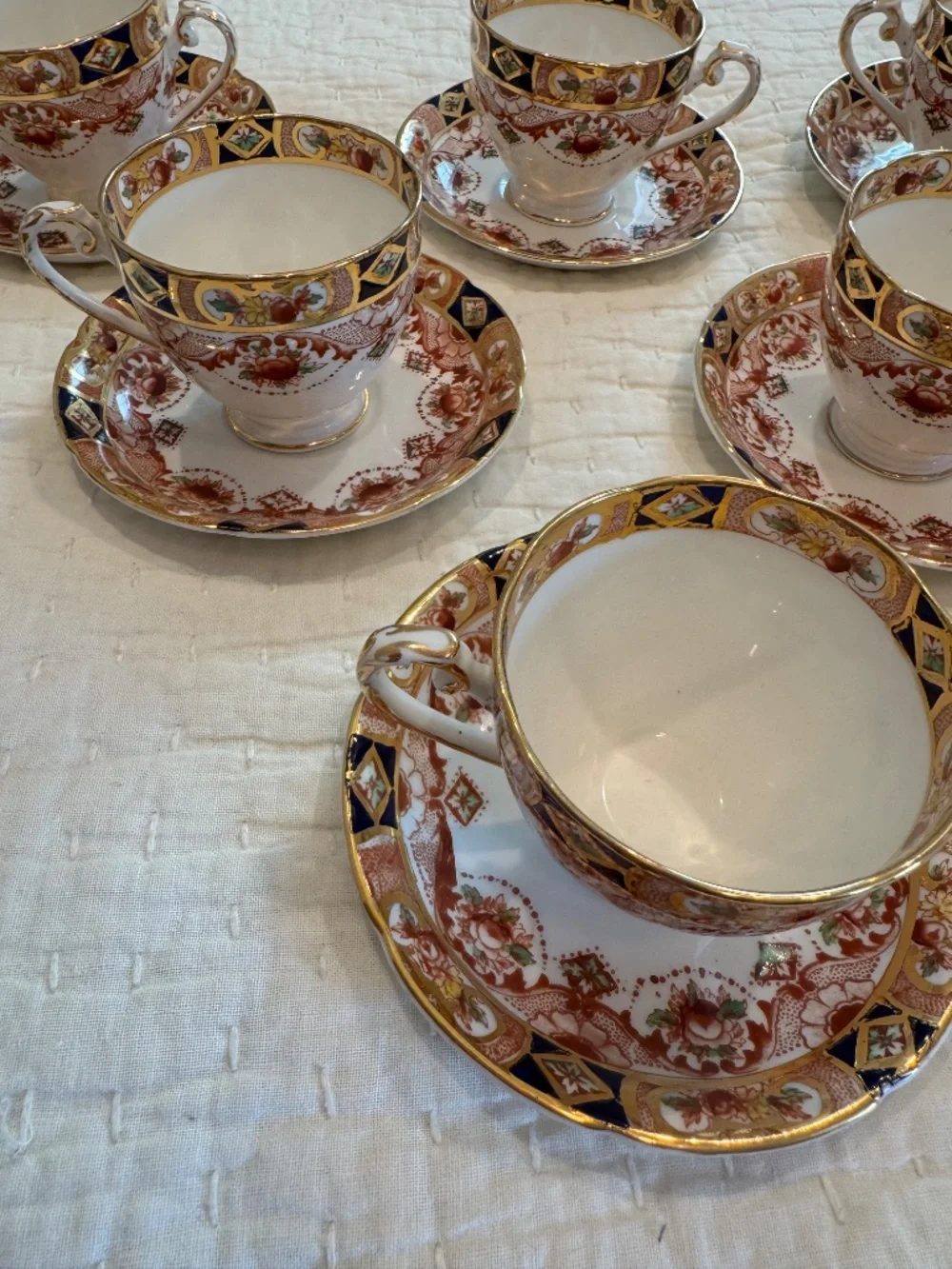 21 PIECE ROYAL TARA CARINA BONE CHINA DESSERT SET IRISH